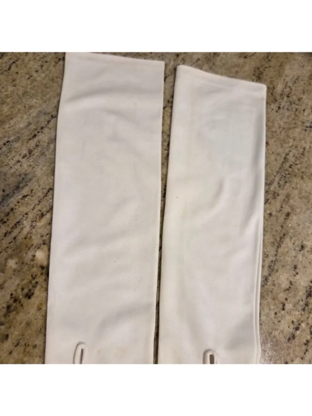 Vtg Womens Size M 7 Off-White Nylon Formal Opera Gloves 22